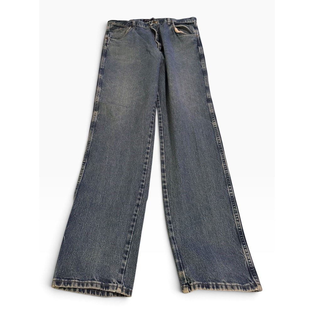 Wrangler George Strait Cowboy Cut Collection Straight Leg Jeans Blue Mens 38x36